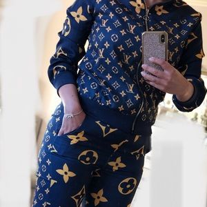 Sweat jacket and pants